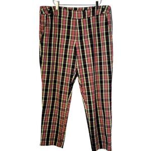 Time & Tru Nerdcore Plaid Trousers, Size 14